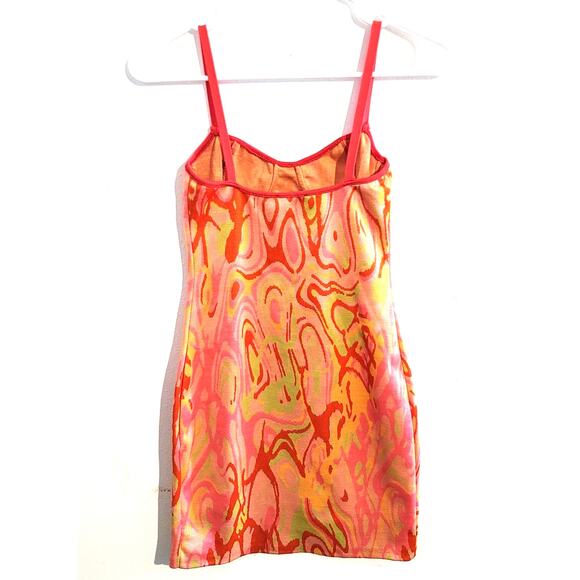 Zara Jacquard Stretch Bodycon Mini Dress Small - Picture 3 of 9